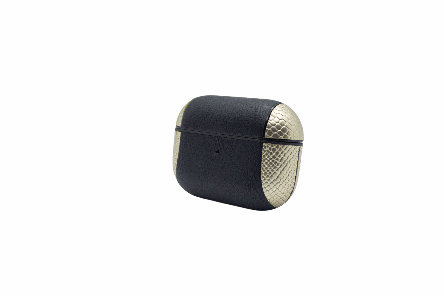 Gold & Black Snake Skin Airpods Pro Case (w/black ring)