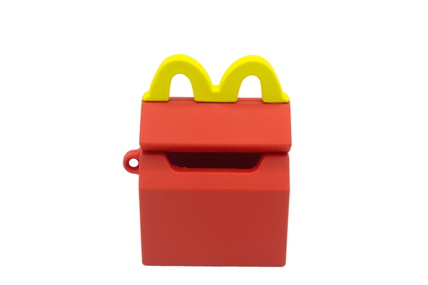 Happy Meal AirPods Case (black key clip included)