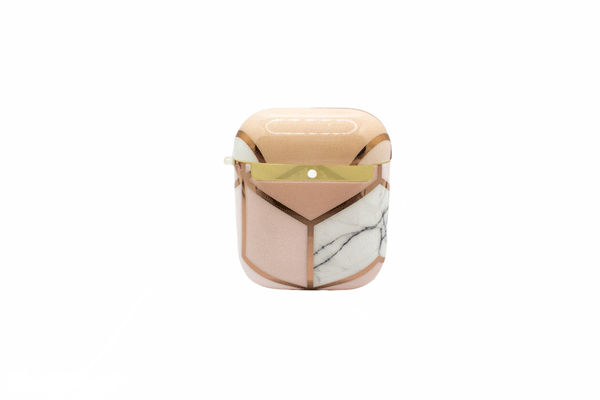 Pink Marble AirPods Case