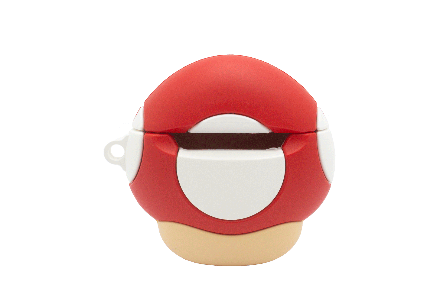 Mushroom Character AirPods Case (black key clip included)