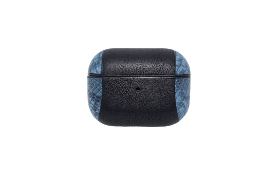 Black & Blue Snake Skin Airpods Pro Case  (w/black ring)