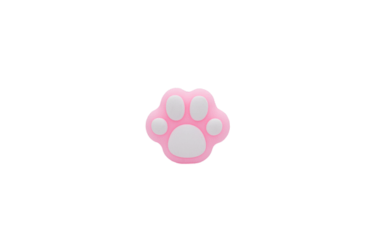 Pink & White Cat Paw Wire Protector