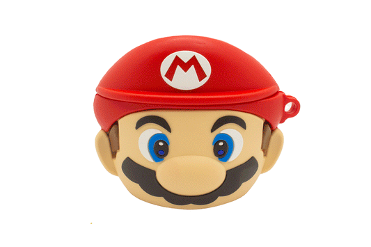 Character AirPods Pro Case (Mario, black key clip included)