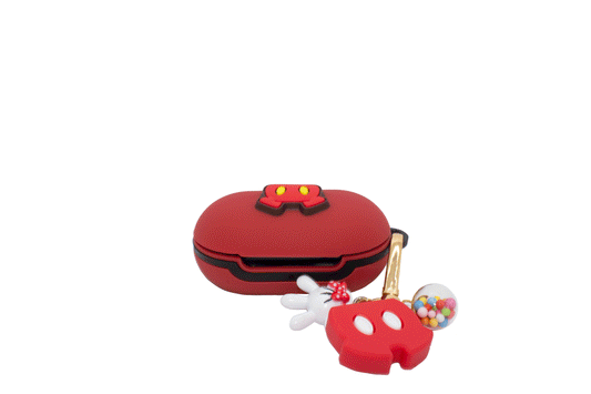 Red Pants Galaxy Buds Case (Gold Ring + Accessories Included)