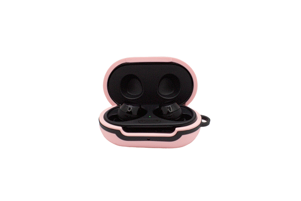 Pretty Pink Galaxy Buds Case (Pink Fur Ball clip included)